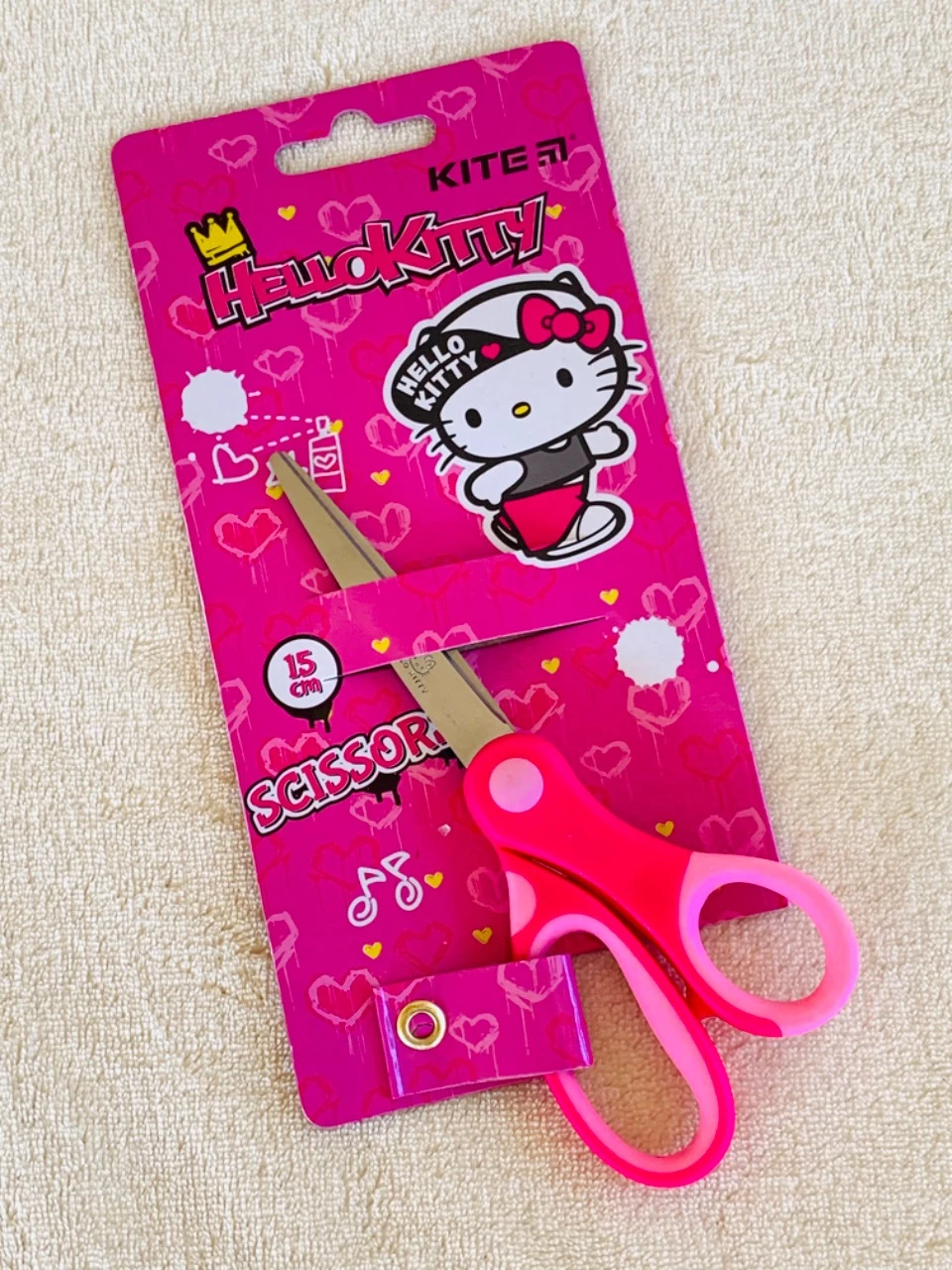 Ciseaux pour fille Hello Kitty couleur rose